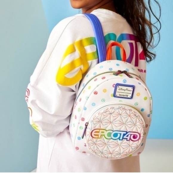 Disney Parks EPCOT 40th Anniversary Loungefly Backpack (NEW  display picture 3